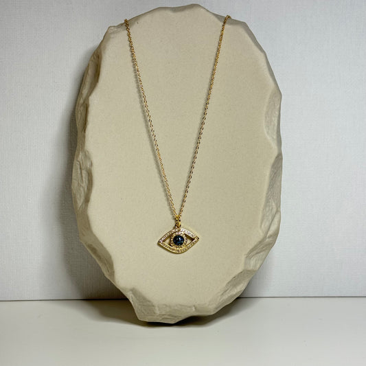 EVIL EYE NECKLACE GOLD