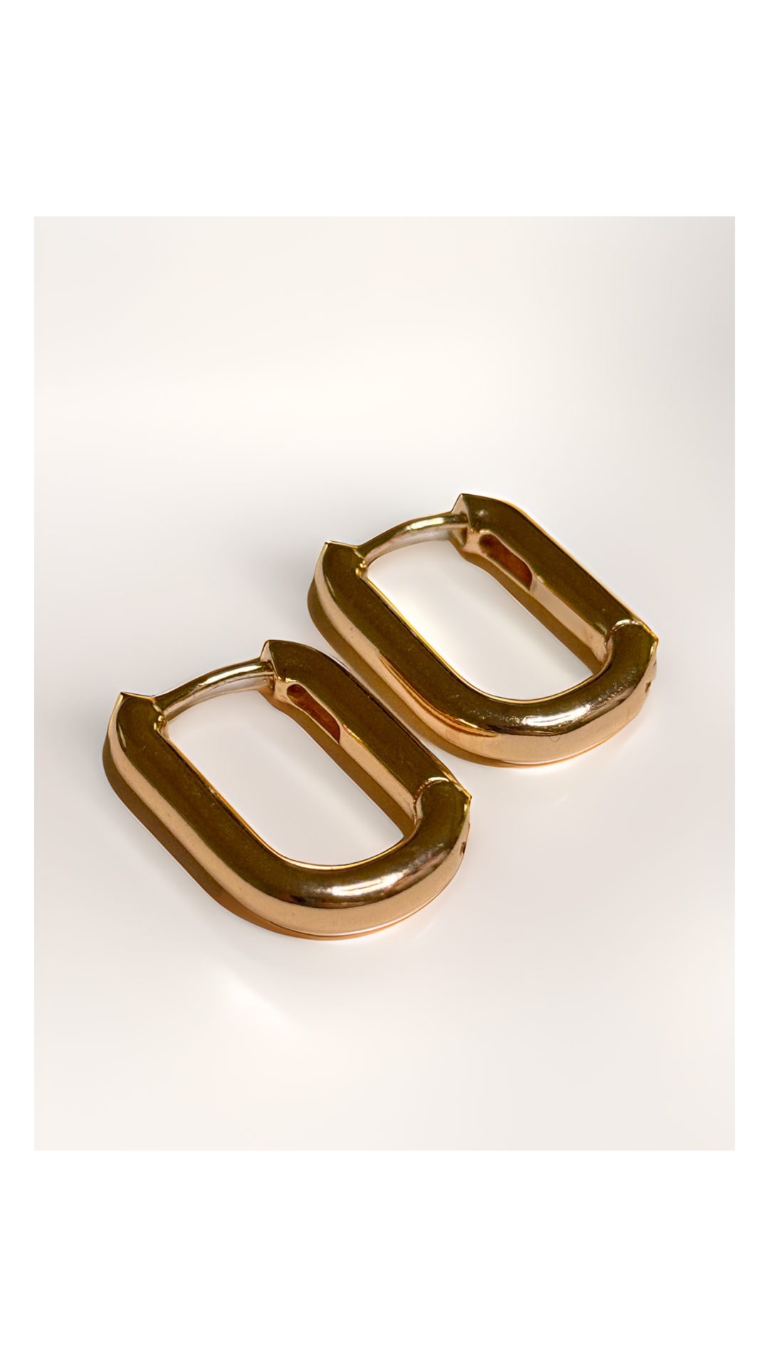 SQUARE HOOPS GOLD LARGE